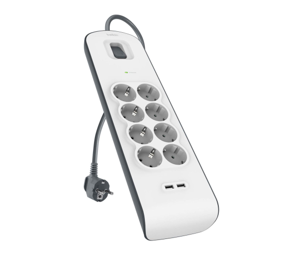 Belkin Listwa zasilająca przeciwprzepięciowa 900J, 8 gniazd - 1330421 - zdjęcie